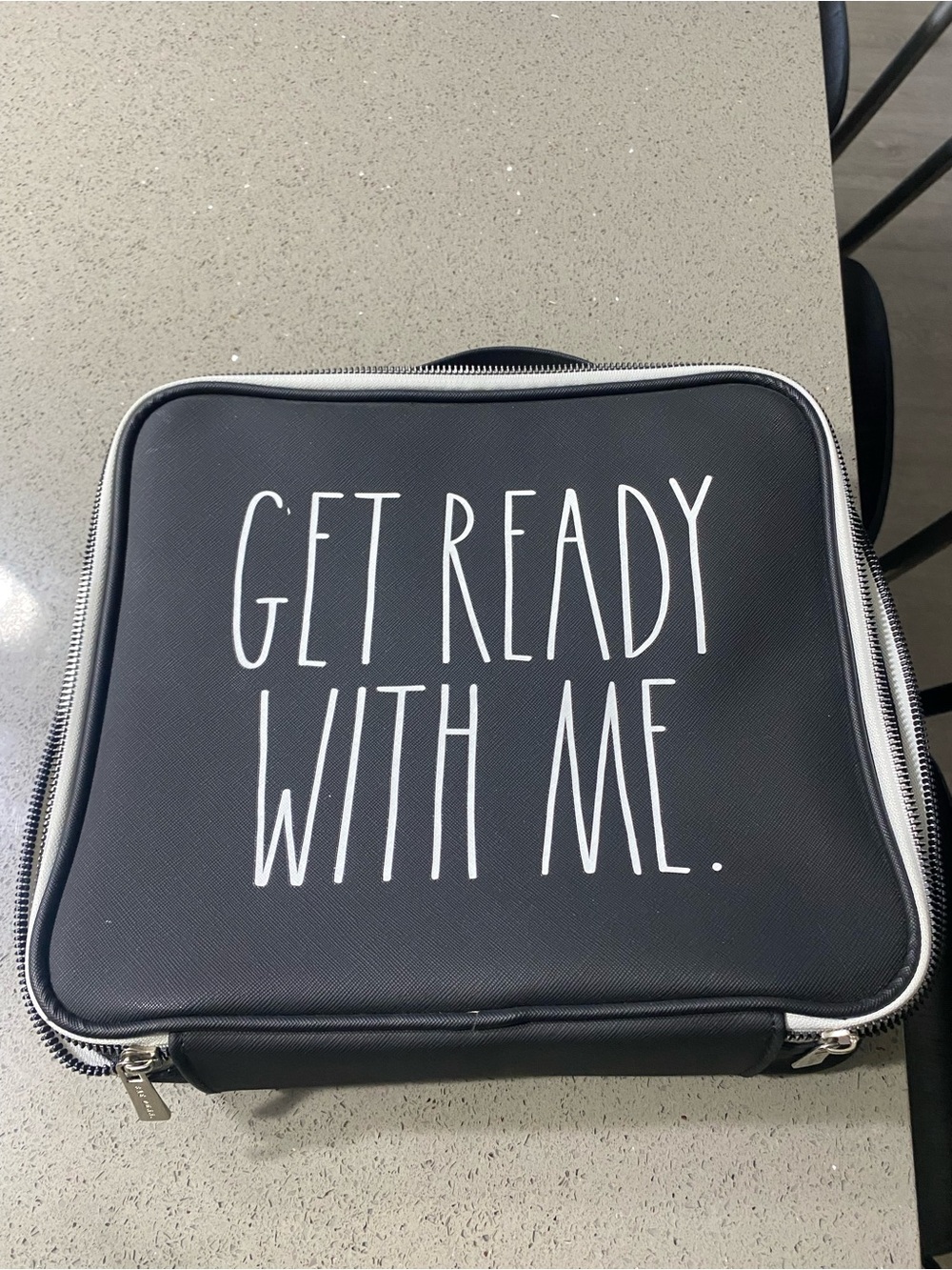 Rae Dunn Get Ready With Me Travel Toiletry Bag - Black